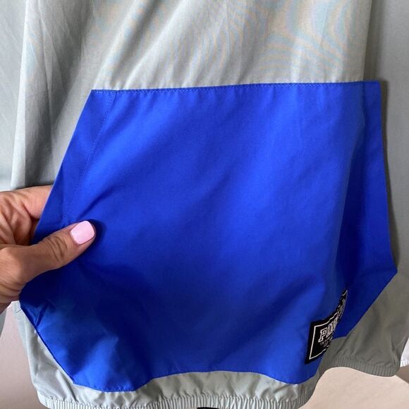 PINK 90’s Half‎ Zip Lightweight Oversized Hoodie Windbreaker Color Block Medium - Picture 4 of 15